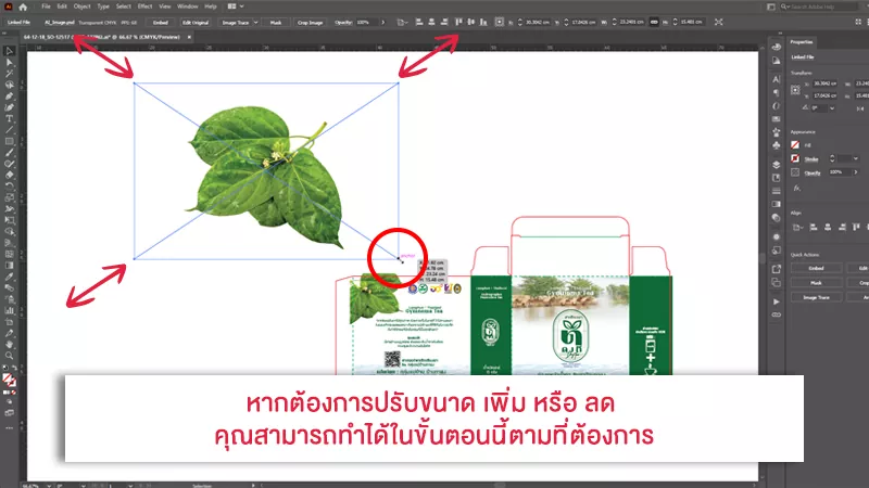 สอนวิธีฝังภาพในไฟล์งานอาร์ตเวิร์ค ก่อนส่งโรงพิมพ์ - Thaiprintshop สอนวิธีฝังภาพในไฟล์อาร์ตเวิร์ค ในงานพิมพ์ต่างๆก่อนส่งโรงพิมพ์ - 02