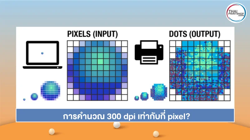 รู้หรือไม่? 300 dpi เท่ากับกี่ pixel - Thaiprintshop การคำนวณ 300 dpi เท่ากับกี่ pixel?