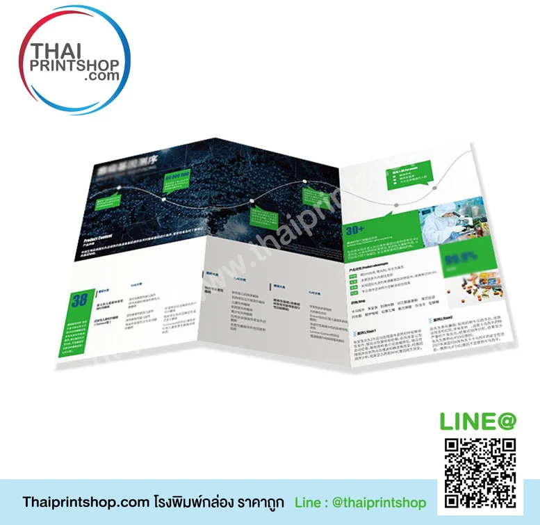 รับพิมพ์แผ่นพับ - Thaiprintshop แผ่นพับ a4 ราคาถูก