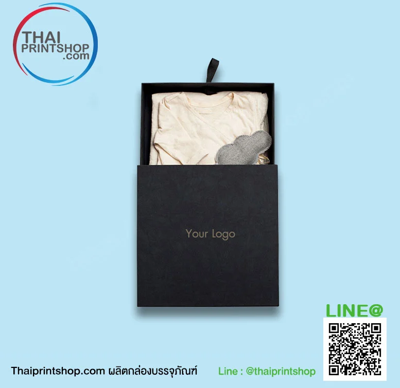 กล่องจั่วปังใส่เสื้อผ้า - Thaiprintshop กล่องบรรจุภัณฑ์ใส่เสื้อผ้า