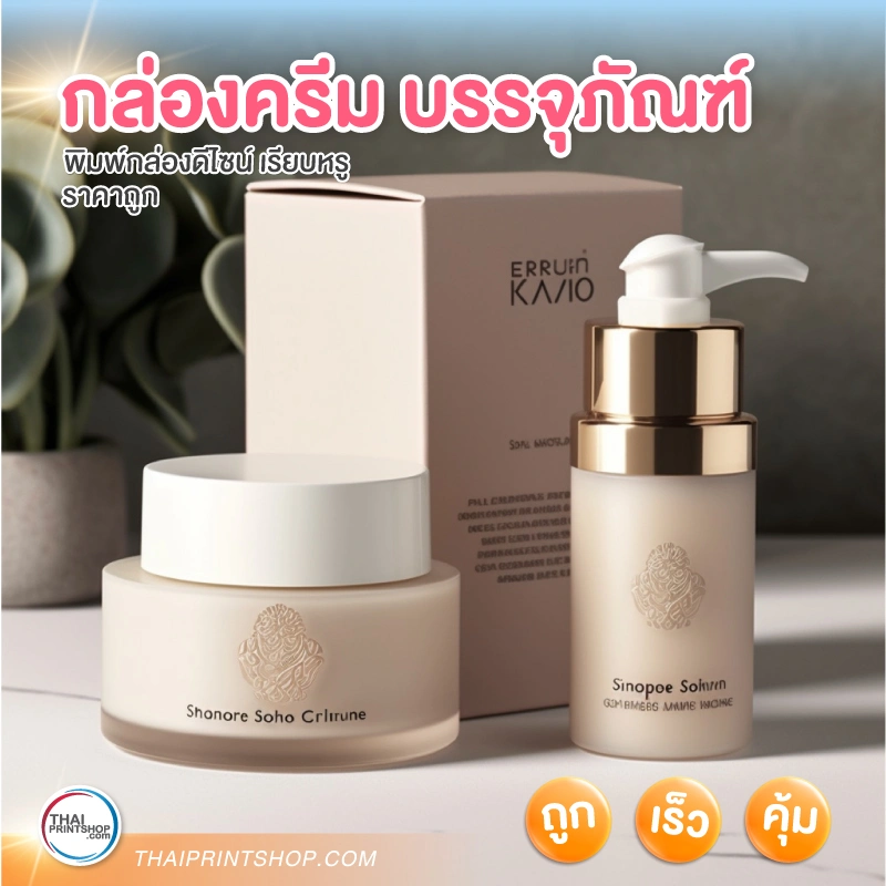 กล่องครีม บรรจุภัณฑ์ - Thaiprintshop กล่องครีม บรรจุภัณฑ์ - 2