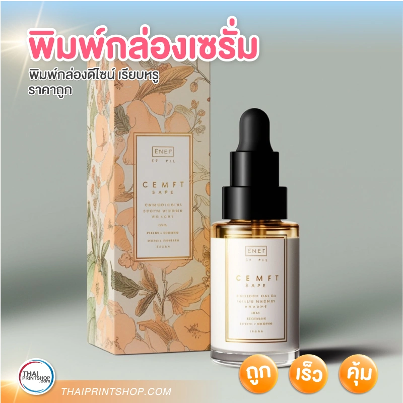 พิมพ์กล่องเซรั่ม - Thaiprintshop พิมพ์กล่องเซรั่ม - 2
