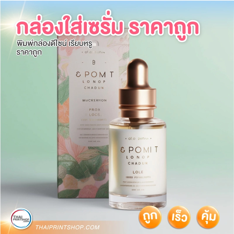 กล่องใส่เซรั่ม ราคาถูก รับผลิตกล่องเซรั่ม - Thaiprintshop กล่องใส่เซรั่ม ราคาถูก รับผลิตกล่องเซรั่ม - 2