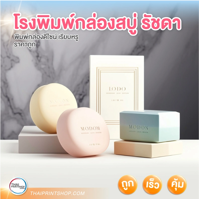 โรงพิมพ์กล่องสบู่ รัชดา ห้วงขวาง รับผลิตทั่วไทย - Thaiprintshop โรงพิมพ์กล่องสบู่ รัชดา ห้วงขวาง รับผลิตทั่วไทย - 01
