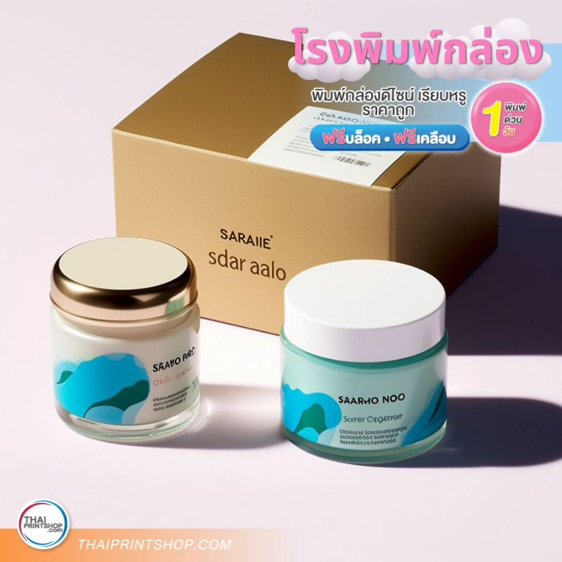 โรงพิมพ์กล่อง เคลือบ PVC ปั๊มทอง - Thaiprintshop โรงพิมพ์กล่อง ราคาถูก
