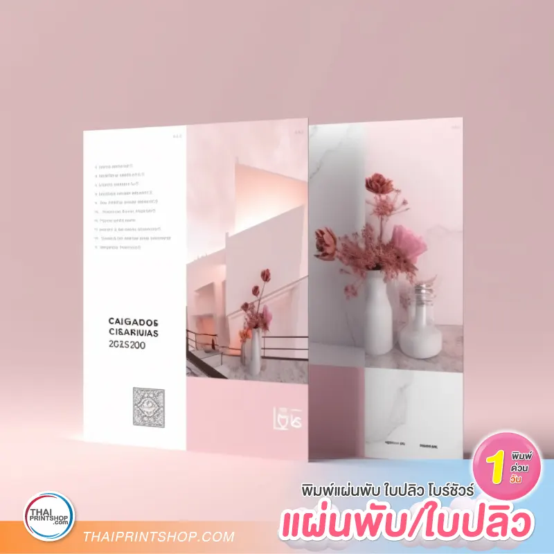 รับพิมพ์แผ่นพับ - Thaiprintshop ปริ้นโบรชัวร์ ราคาถูก