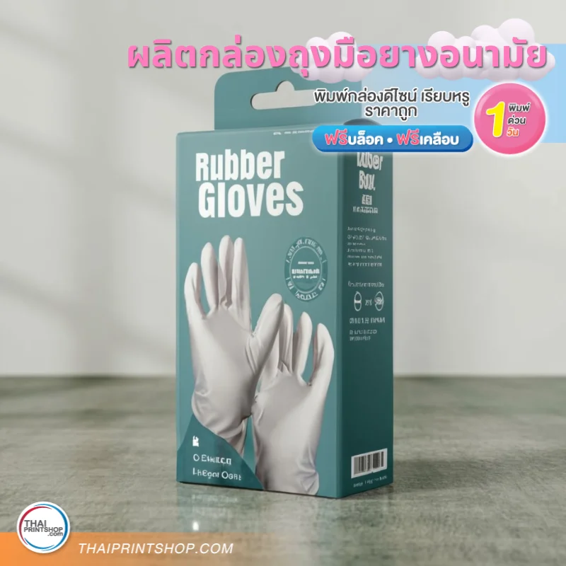 ผลิตกล่องถุงมือยางอนามัย - Thaiprintshop ผลิตกล่องถุงมือยางอนามัย