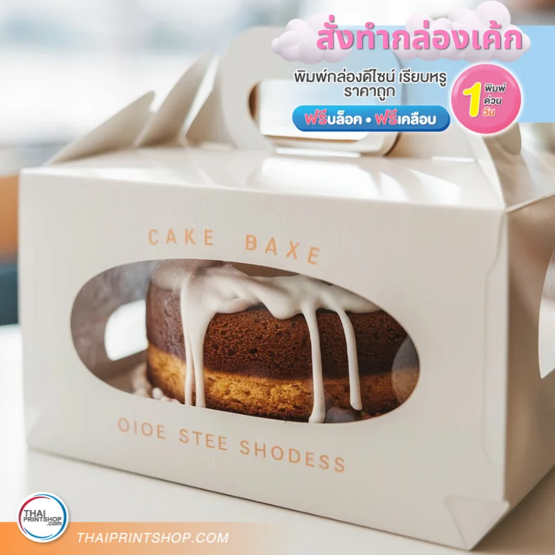 สั่งทำกล่องเค้ก กล่องใส่ขนมทุกรูปแบบ - Thaiprintshop สั่งทำกล่องเค้ก กล่องใส่ขนมทุกรูปแบบ