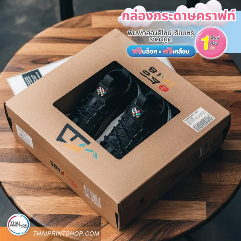 พิมพ์กล่องรองเท้า ราคาถูก - Thaiprintshop พิมพ์กล่องรองเท้า ราคาถูก